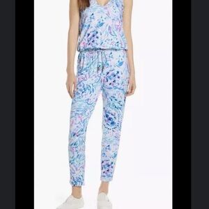 NWT -Lilly Pulitzer Blue Patterned Women's Jumpsuit